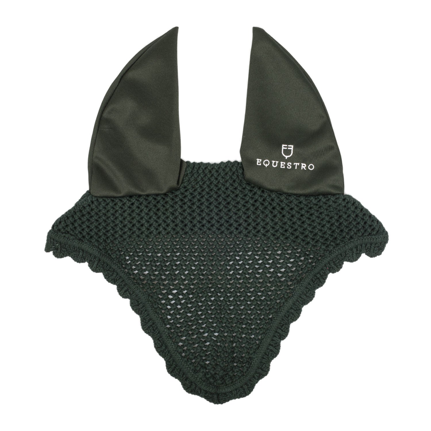 Equestro Knitted fly veil with elastic ears