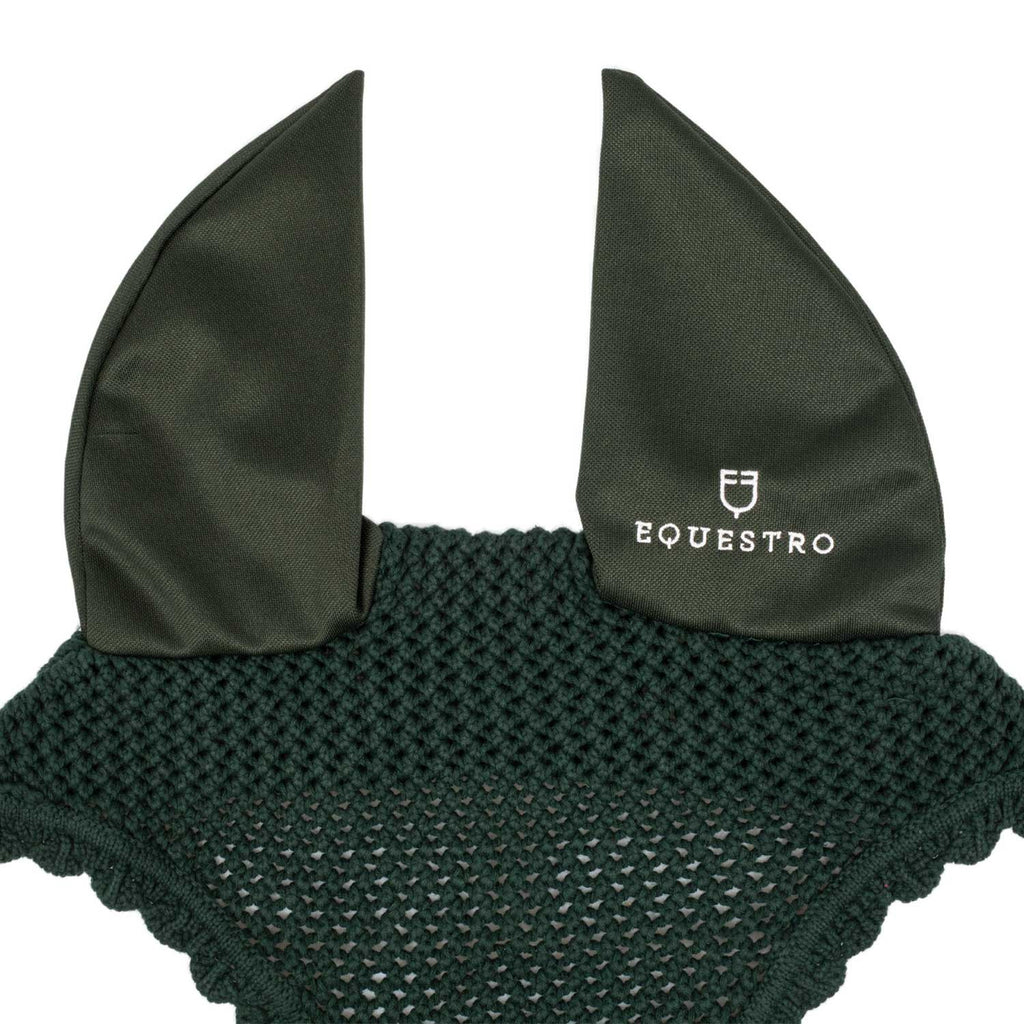 Knitted fly veil with elastic ears