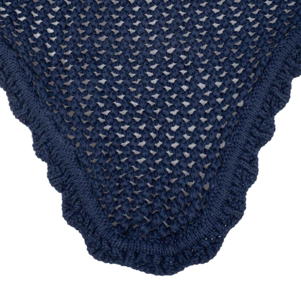 Knitted fly veil with elastic ears
