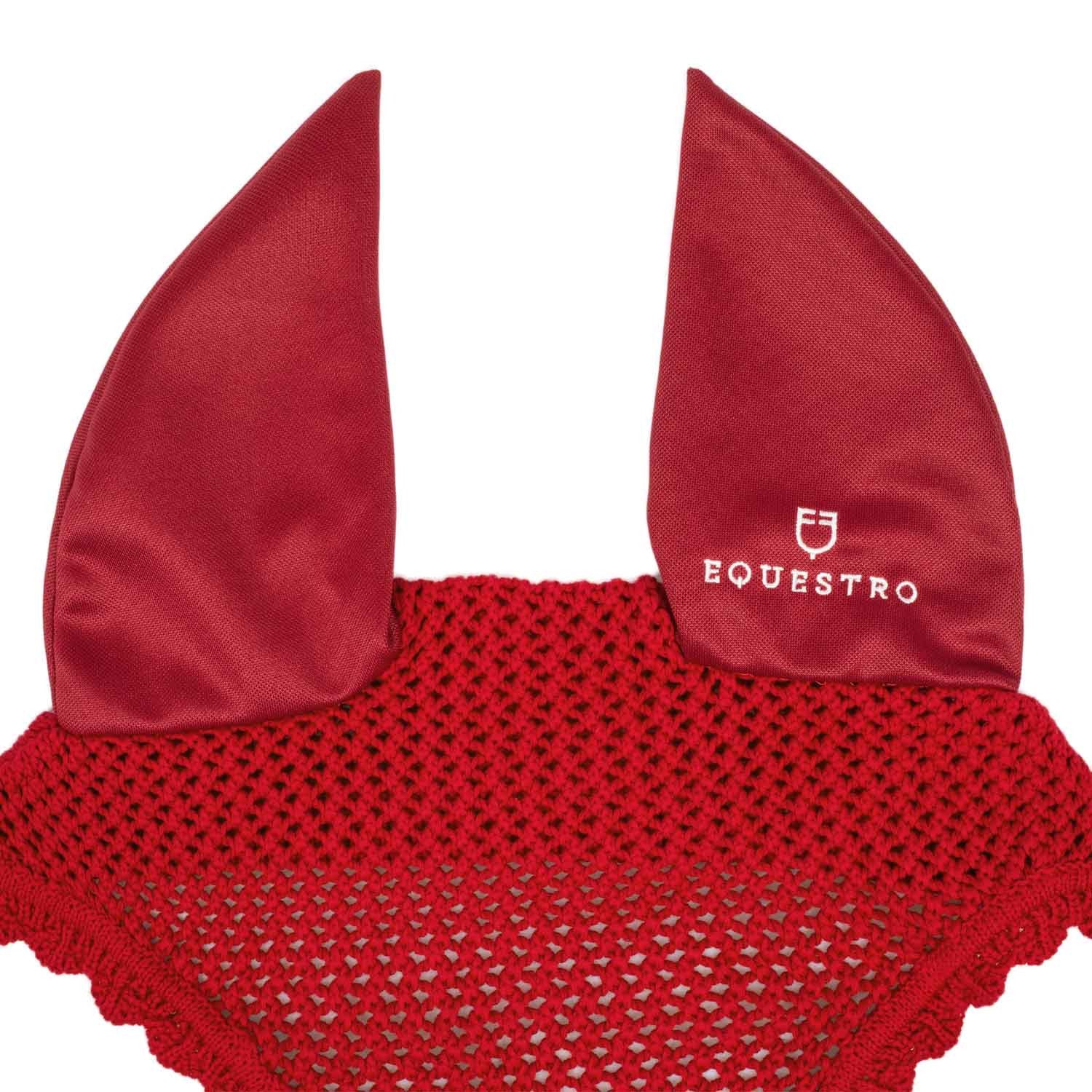 Knitted fly veil with elastic ears