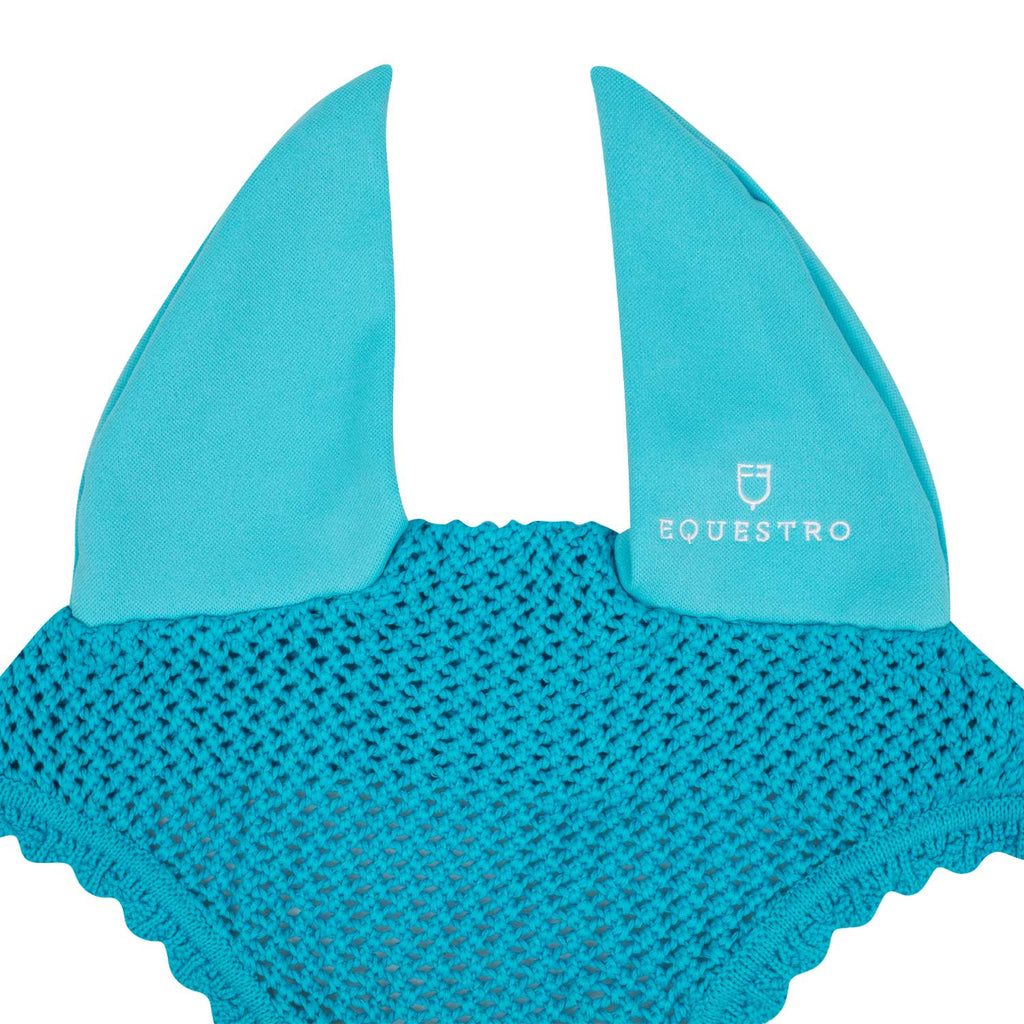 Knitted fly veil with elastic ears