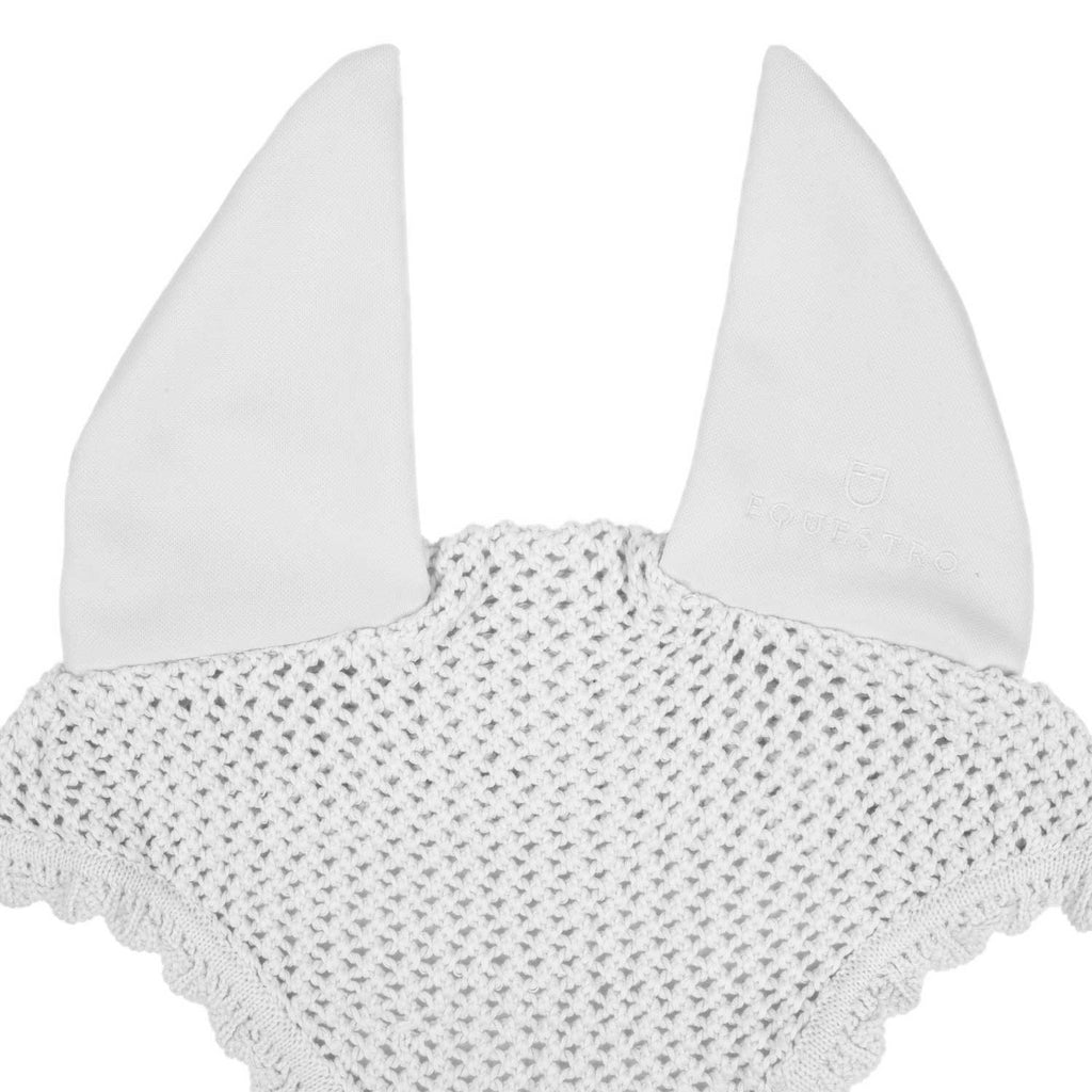 Knitted fly veil with elastic ears