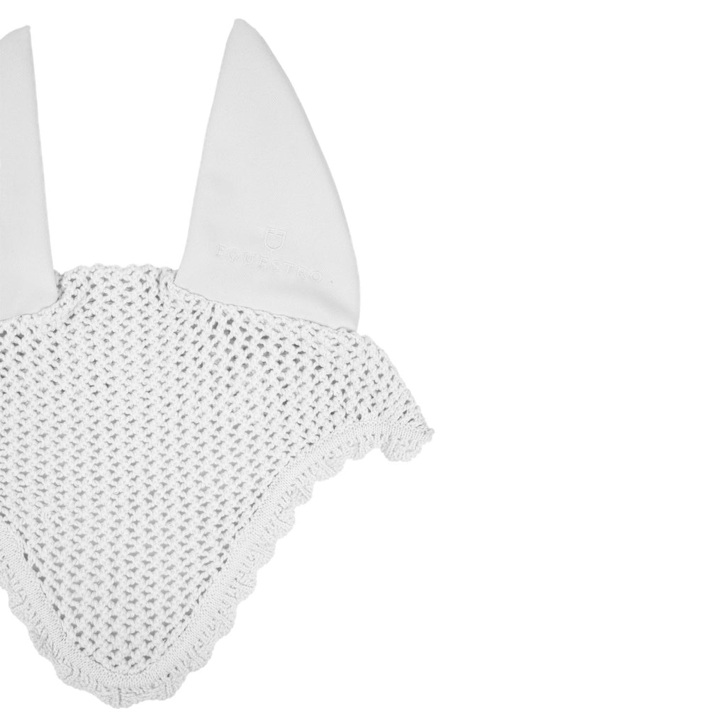 Knitted fly veil with elastic ears