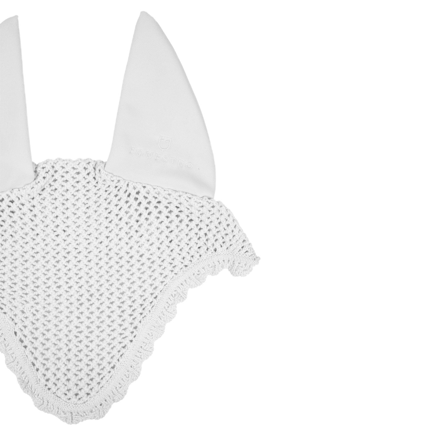 Knitted fly veil with elastic ears