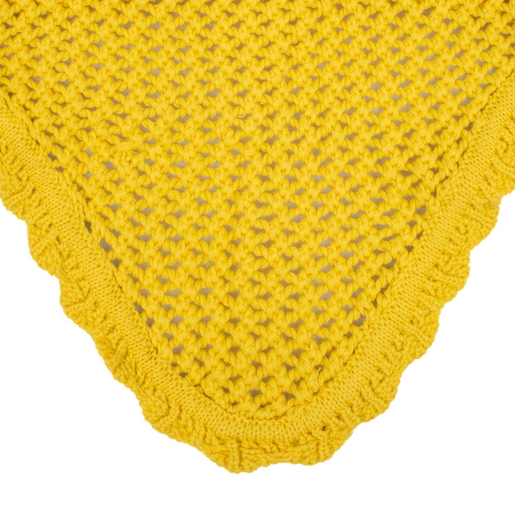 Knitted fly veil with elastic ears