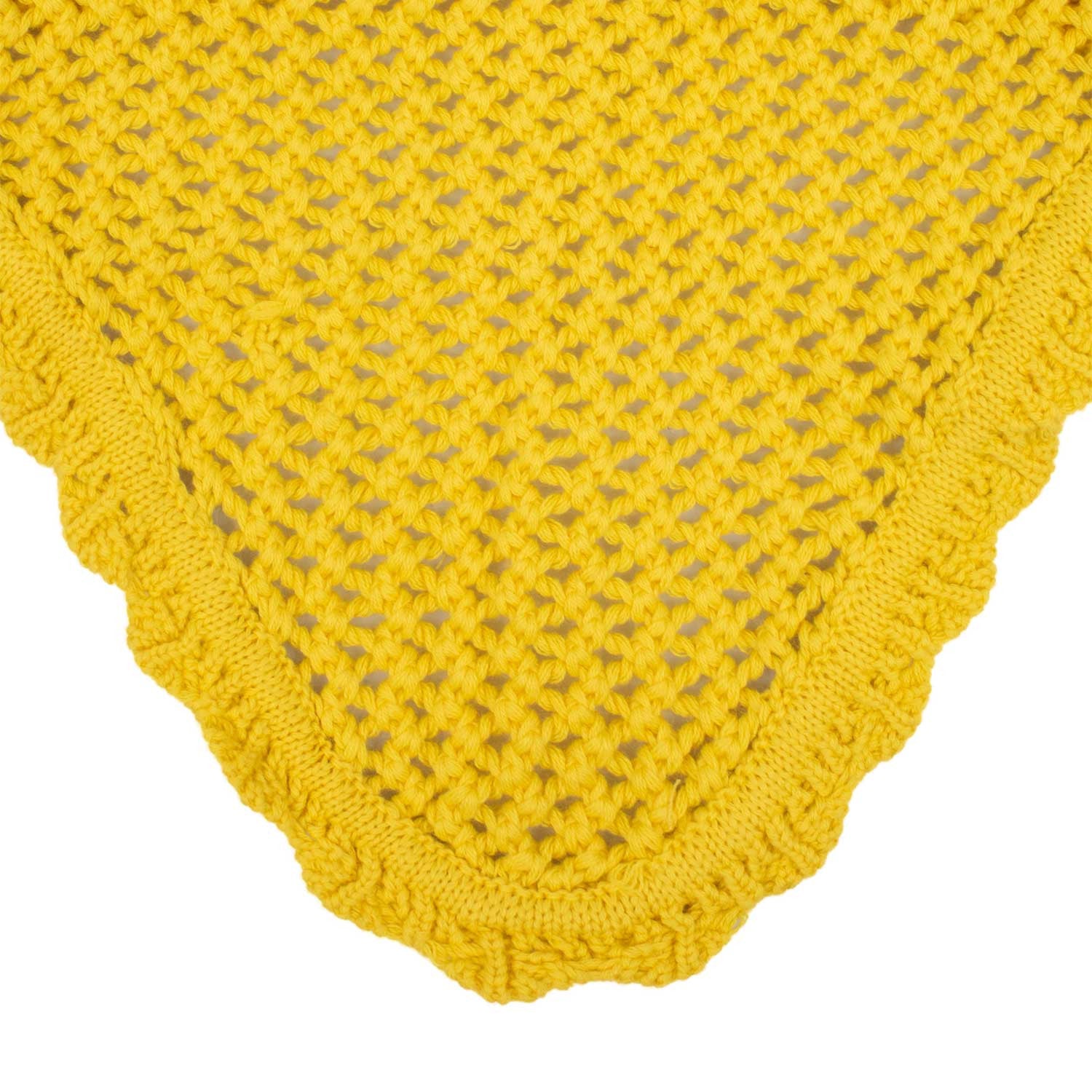 Knitted fly veil with elastic ears