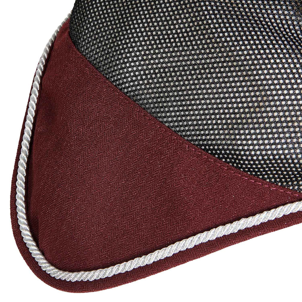 Cotton fly veil and perforated mesh fabric