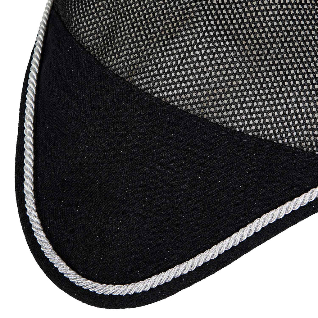 Cotton fly veil and perforated mesh fabric