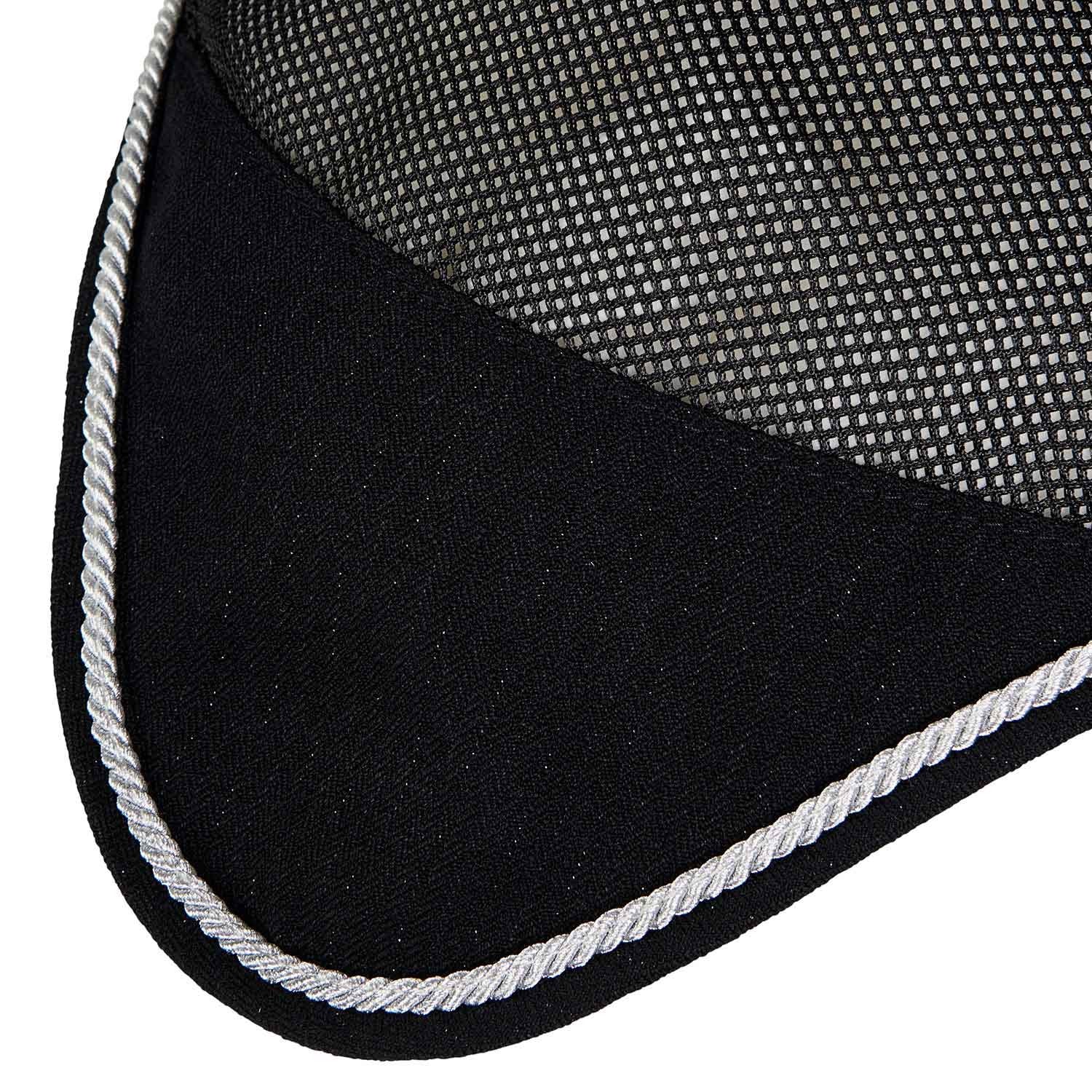 Cotton fly veil and perforated mesh fabric