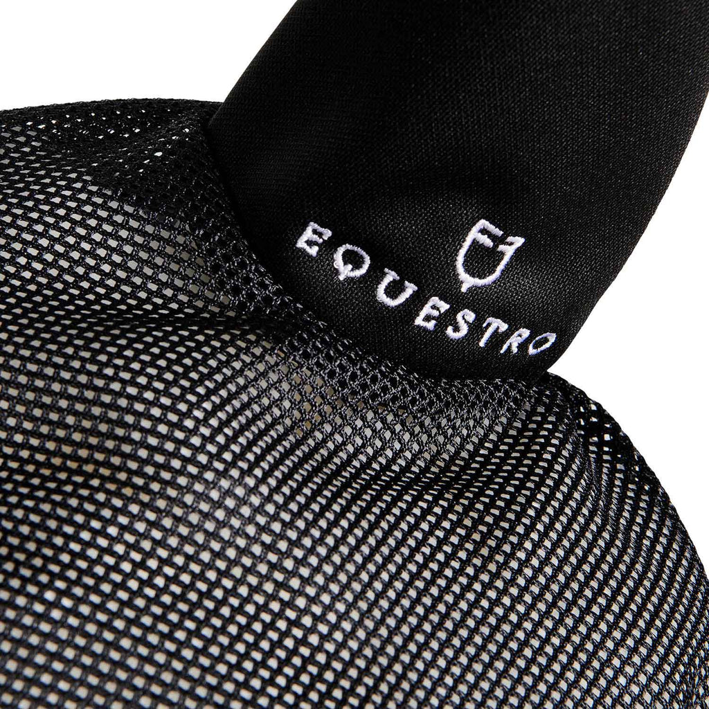 Cotton fly veil and perforated mesh fabric
