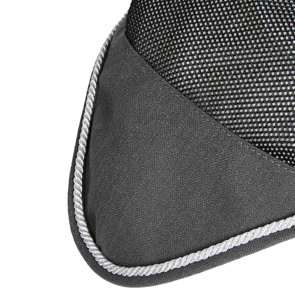 Cotton fly veil and perforated mesh fabric