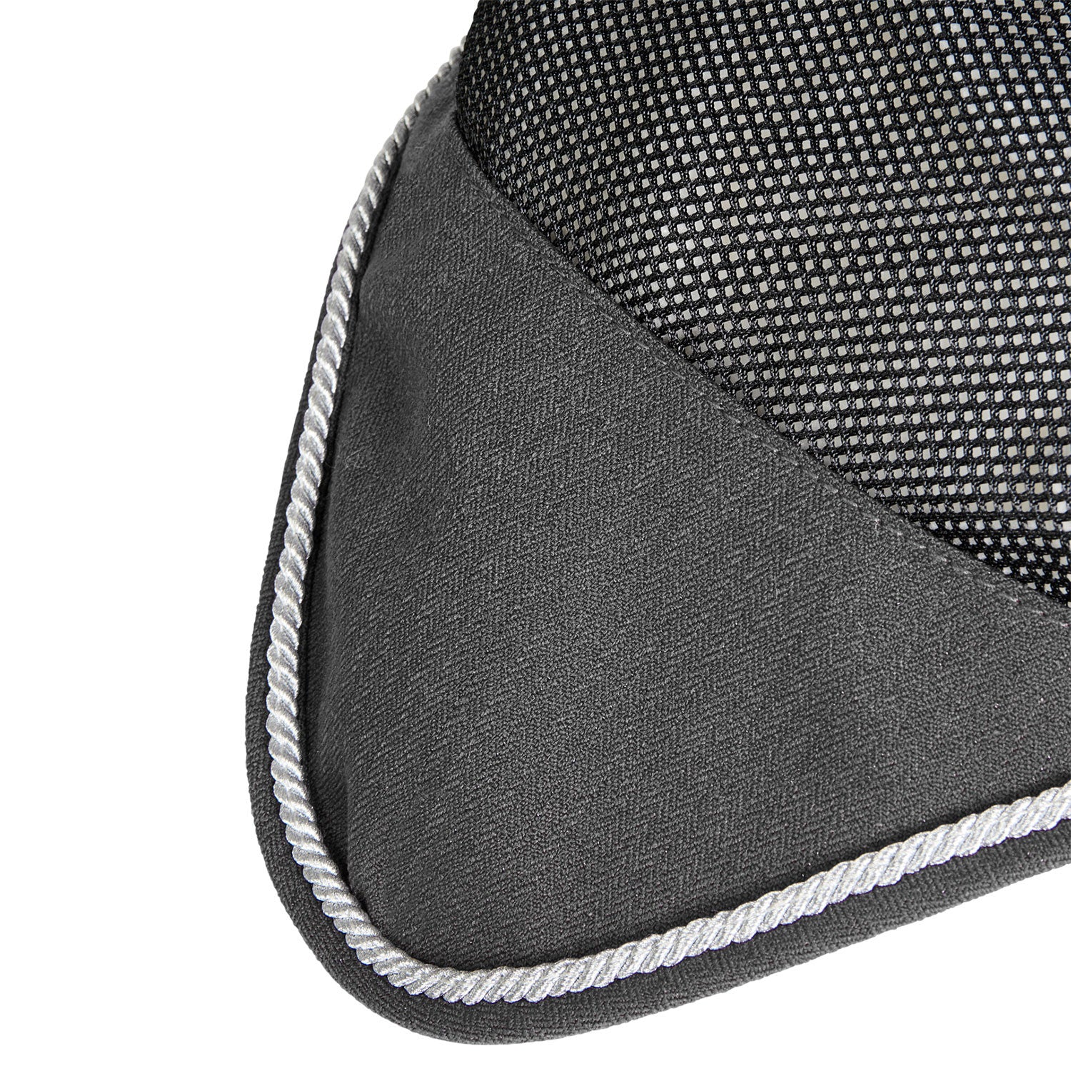 Cotton fly veil and perforated mesh fabric