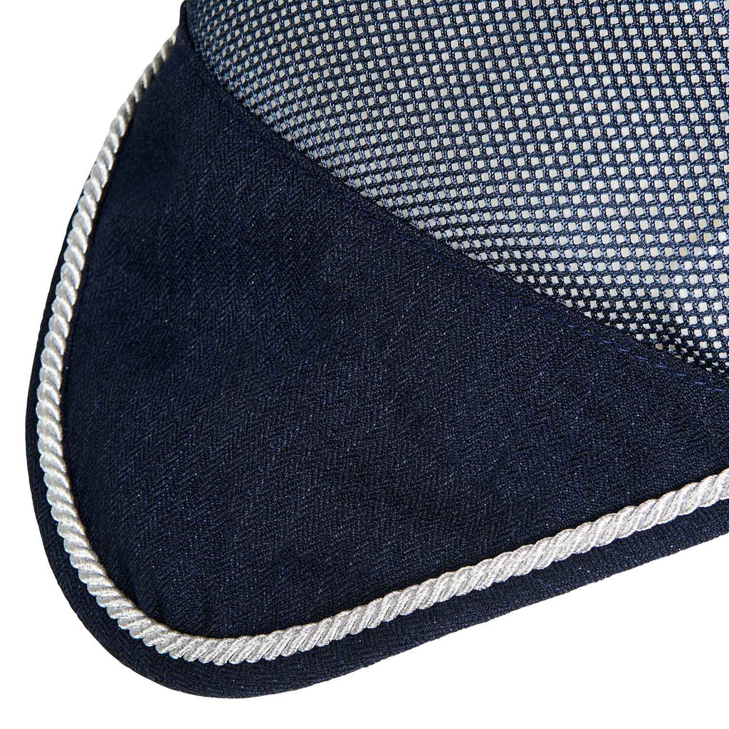 Cotton fly veil and perforated mesh fabric