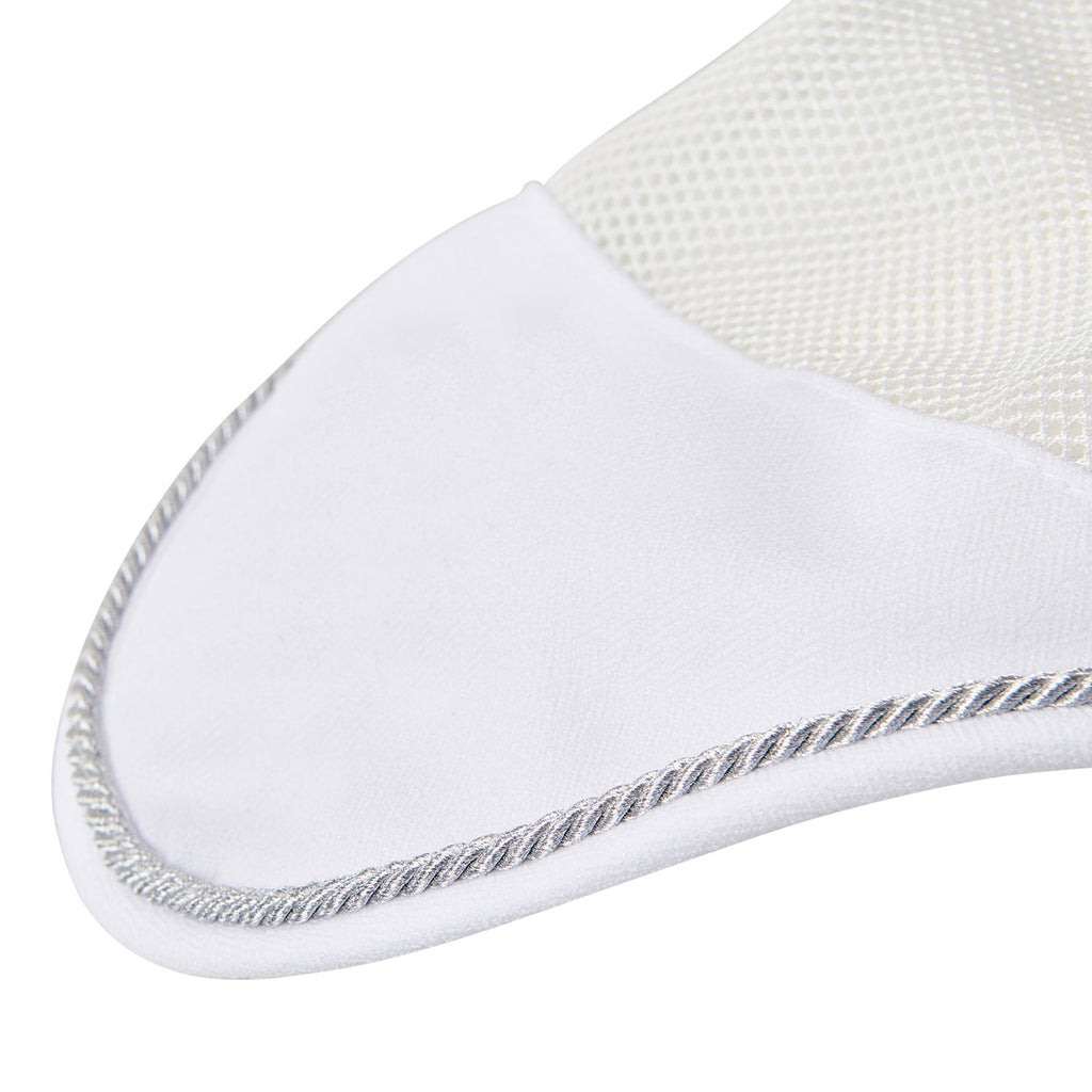 Cotton fly veil and perforated mesh fabric