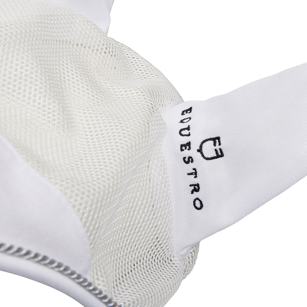 Cotton fly veil and perforated mesh fabric