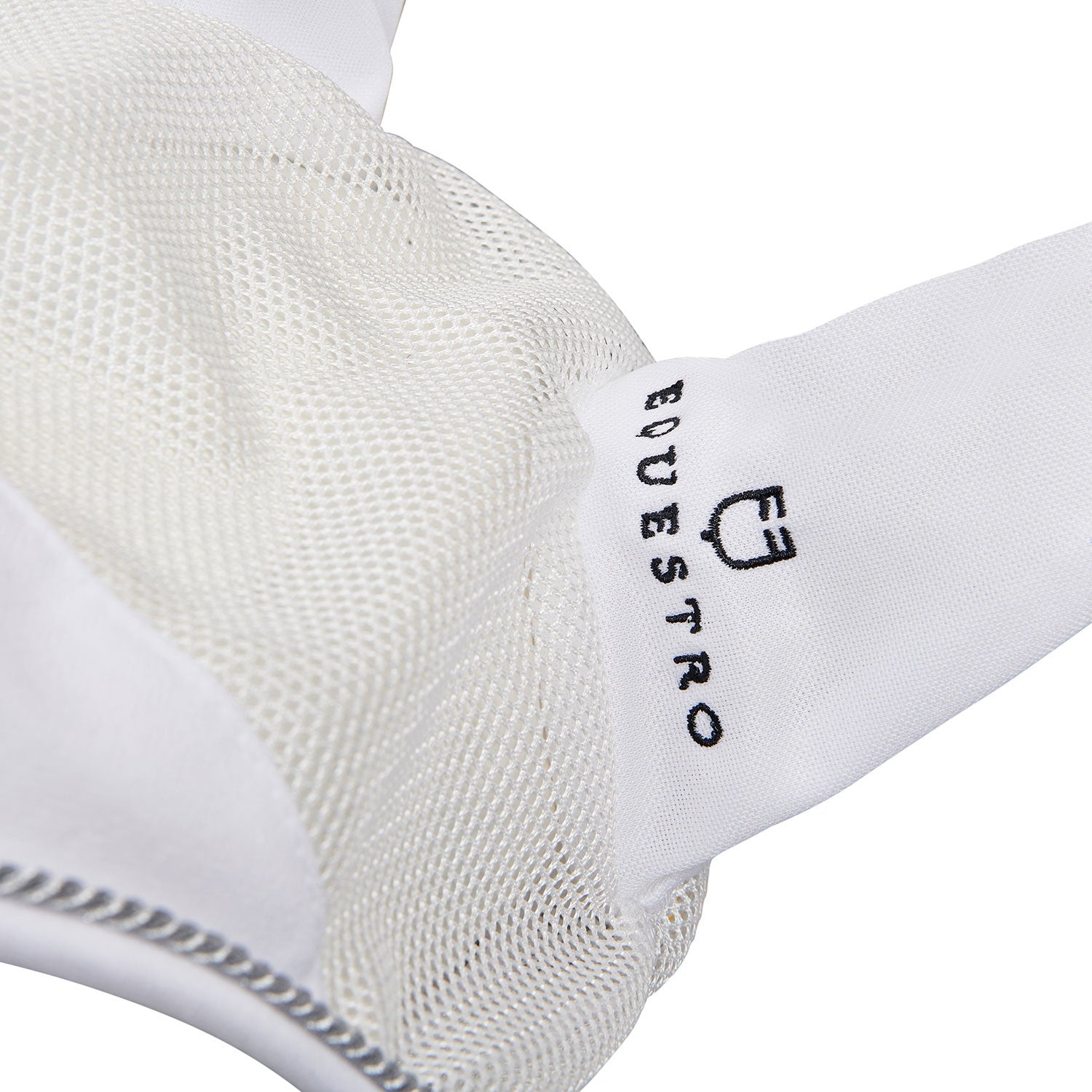Cotton fly veil and perforated mesh fabric
