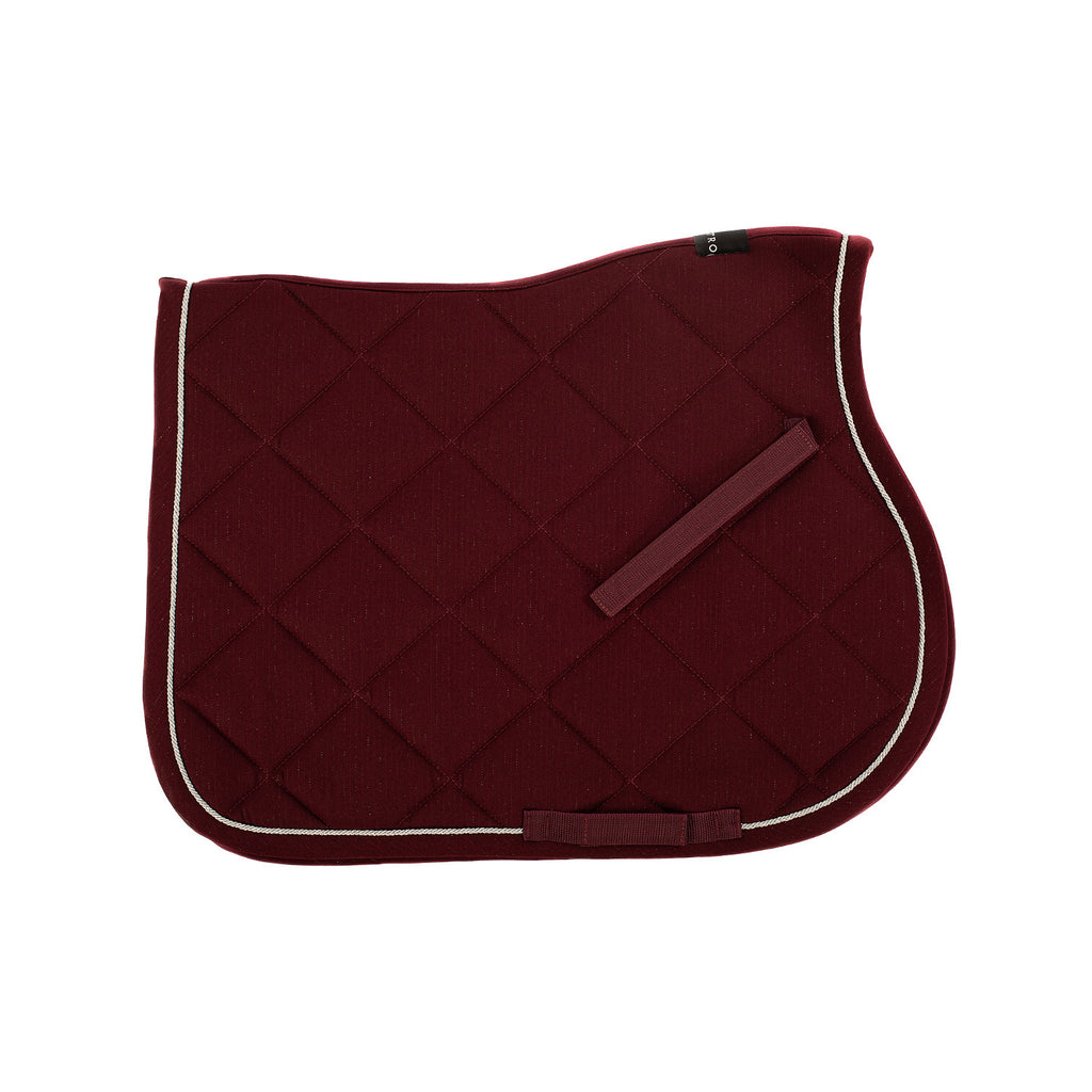 Jumping saddle pad in cotton with trimmings with logo