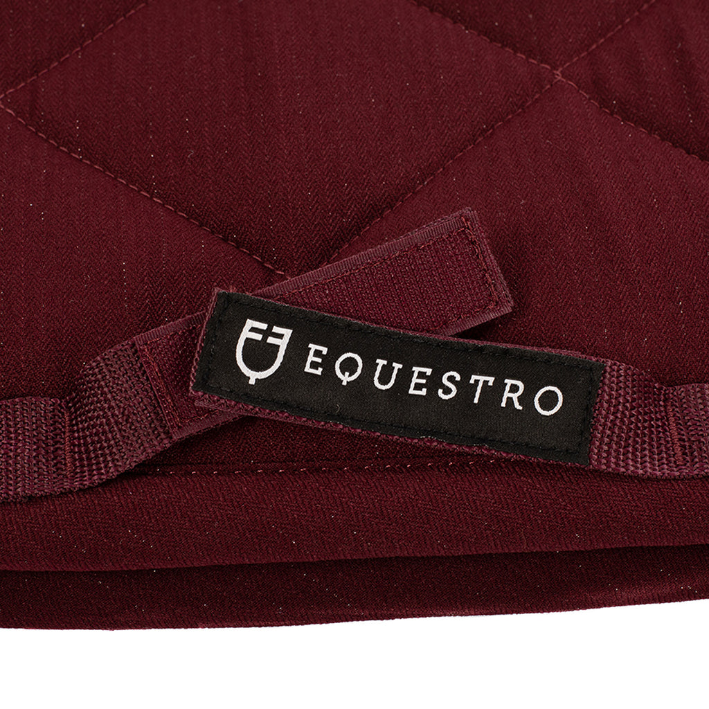 Jumping saddle pad in cotton with trimmings with logo