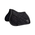 Jumping saddle pad in cotton with trimmings with logo