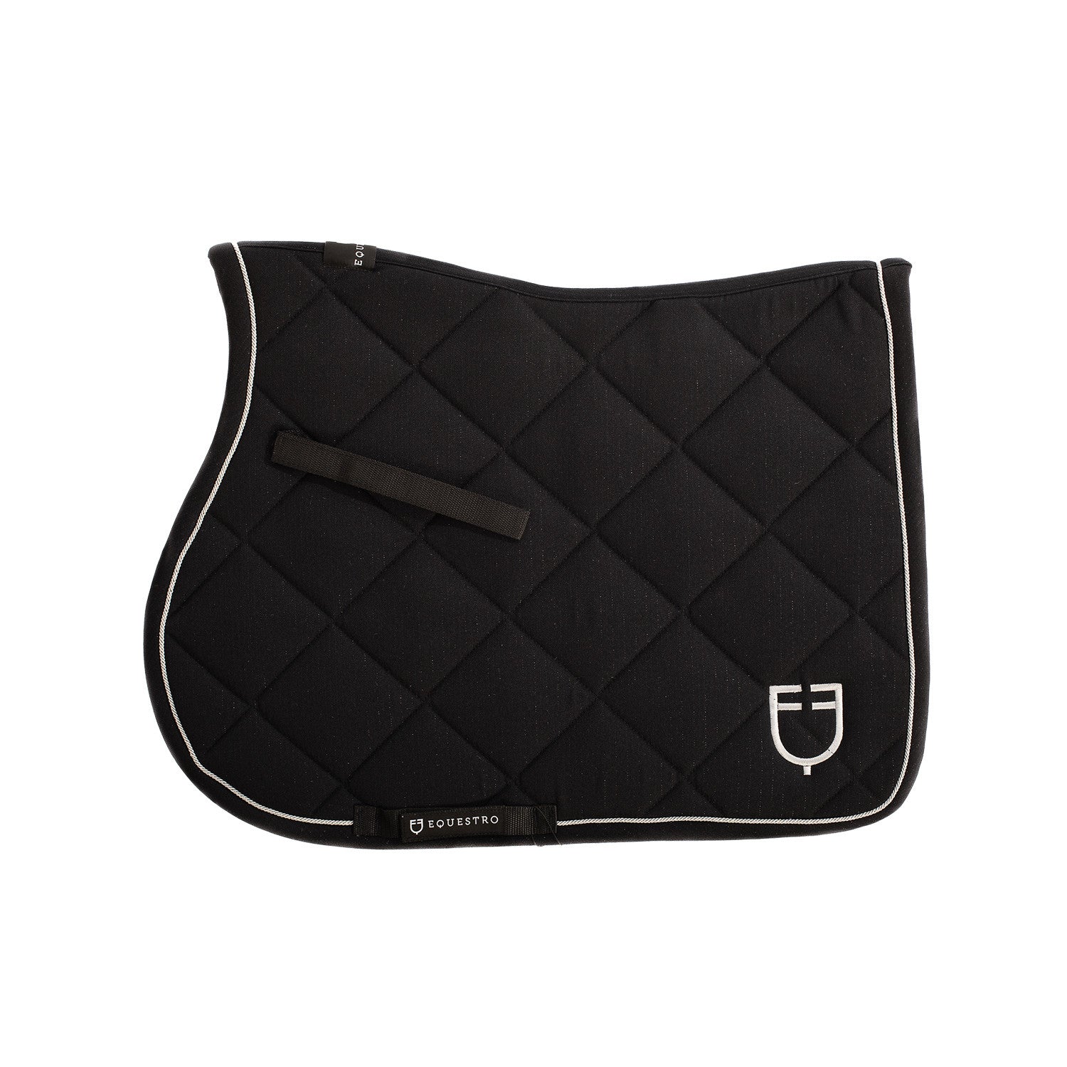 Jumping saddle pad in cotton with trimmings with logo