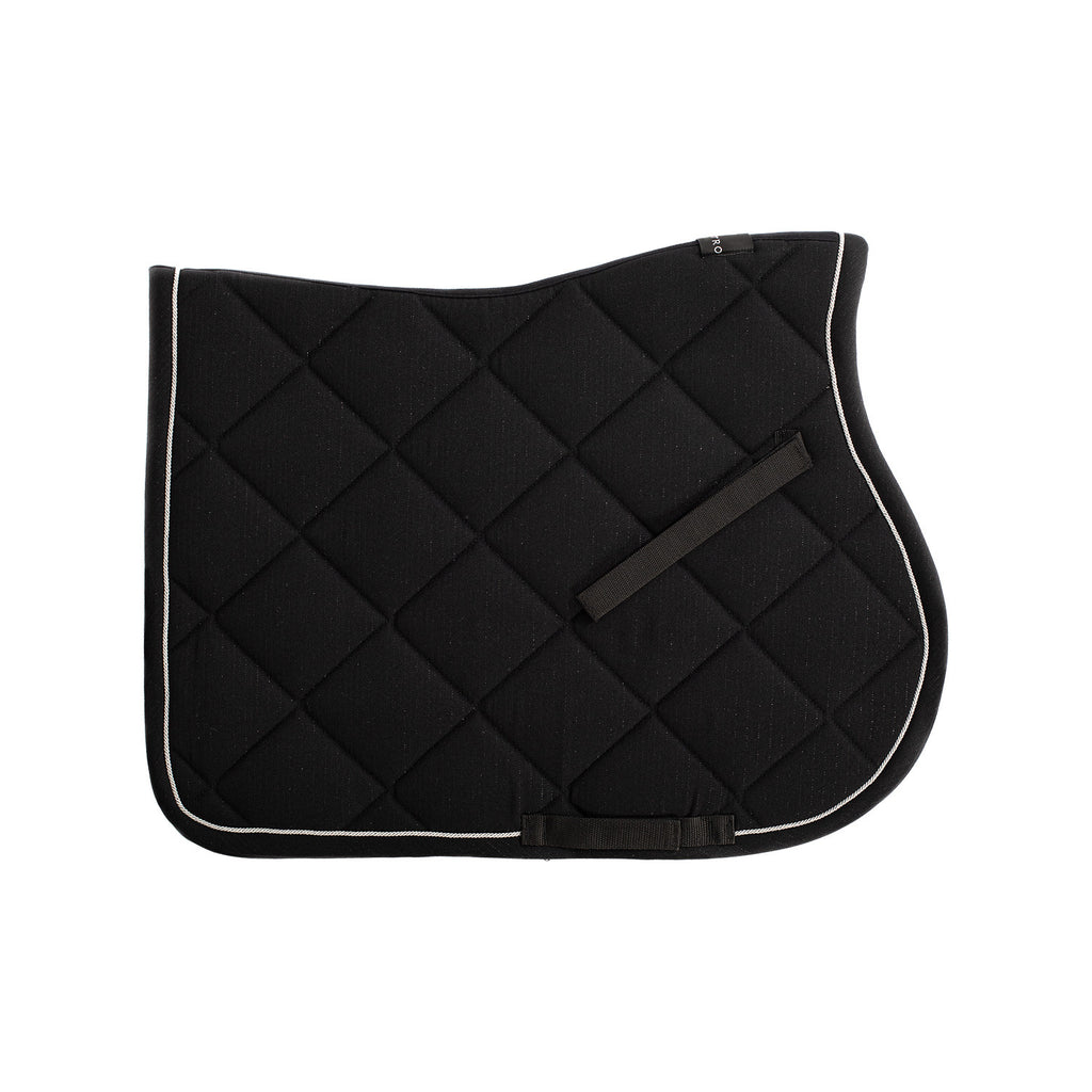 Jumping saddle pad in cotton with trimmings with logo