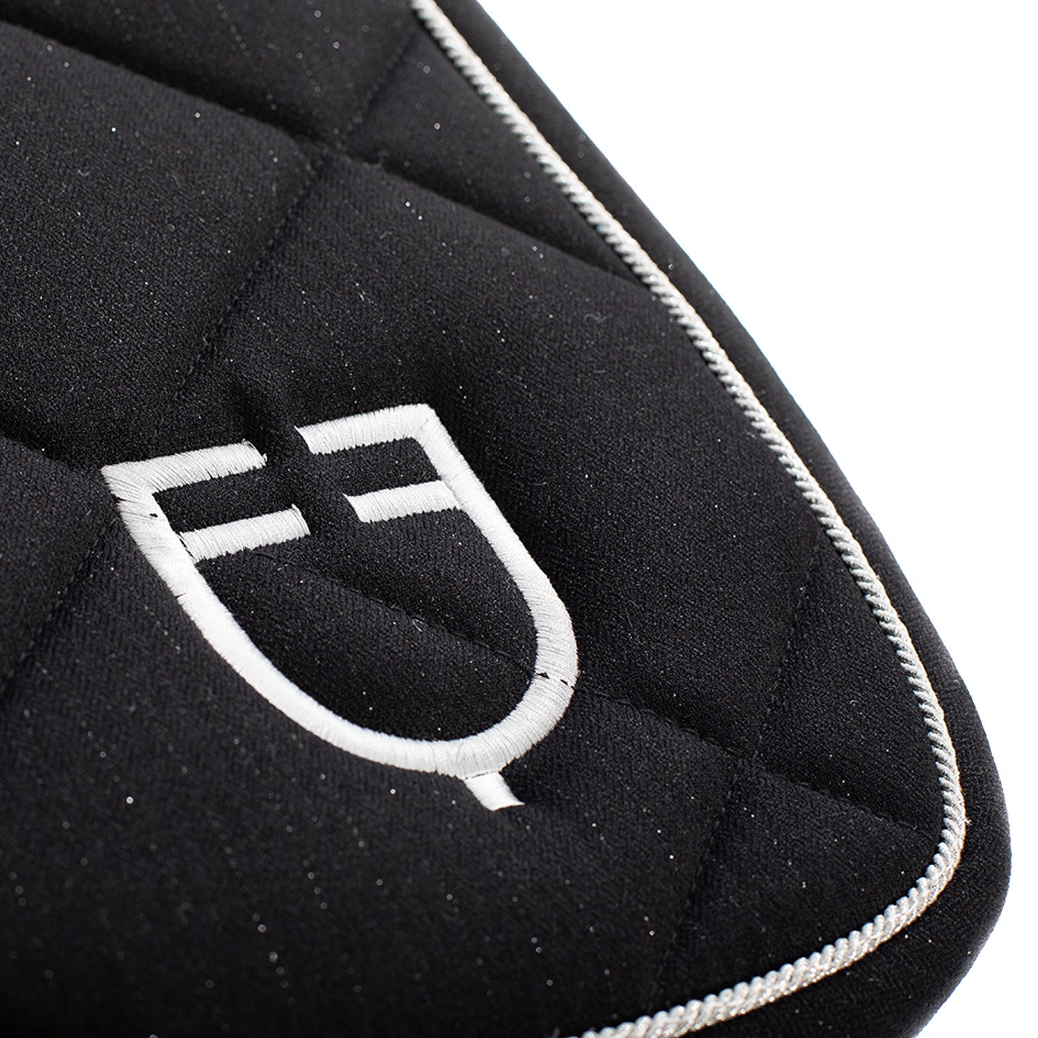 Jumping saddle pad in cotton with trimmings with logo