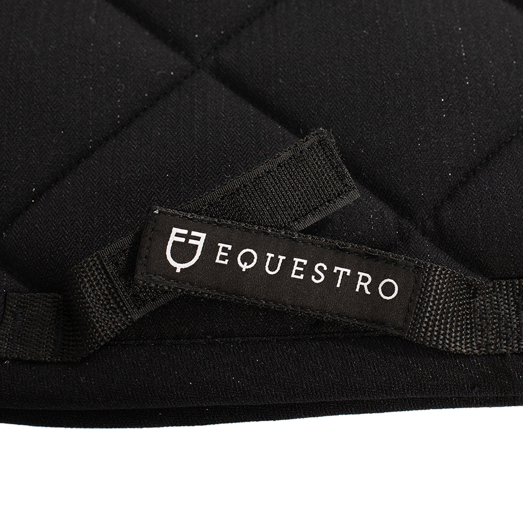 Jumping saddle pad in cotton with trimmings with logo