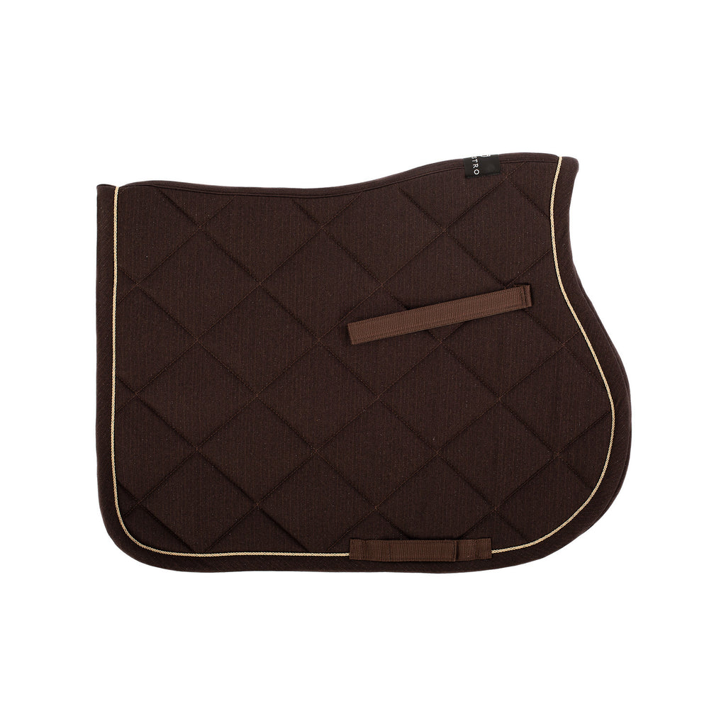 Jumping saddle pad in cotton with trimmings with logo