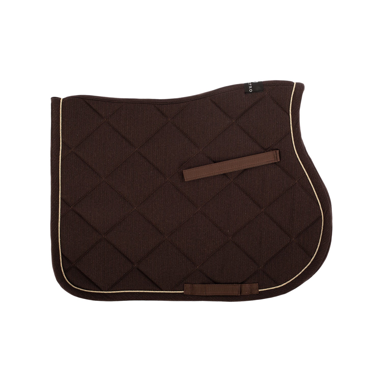 Jumping saddle pad in cotton with trimmings with logo
