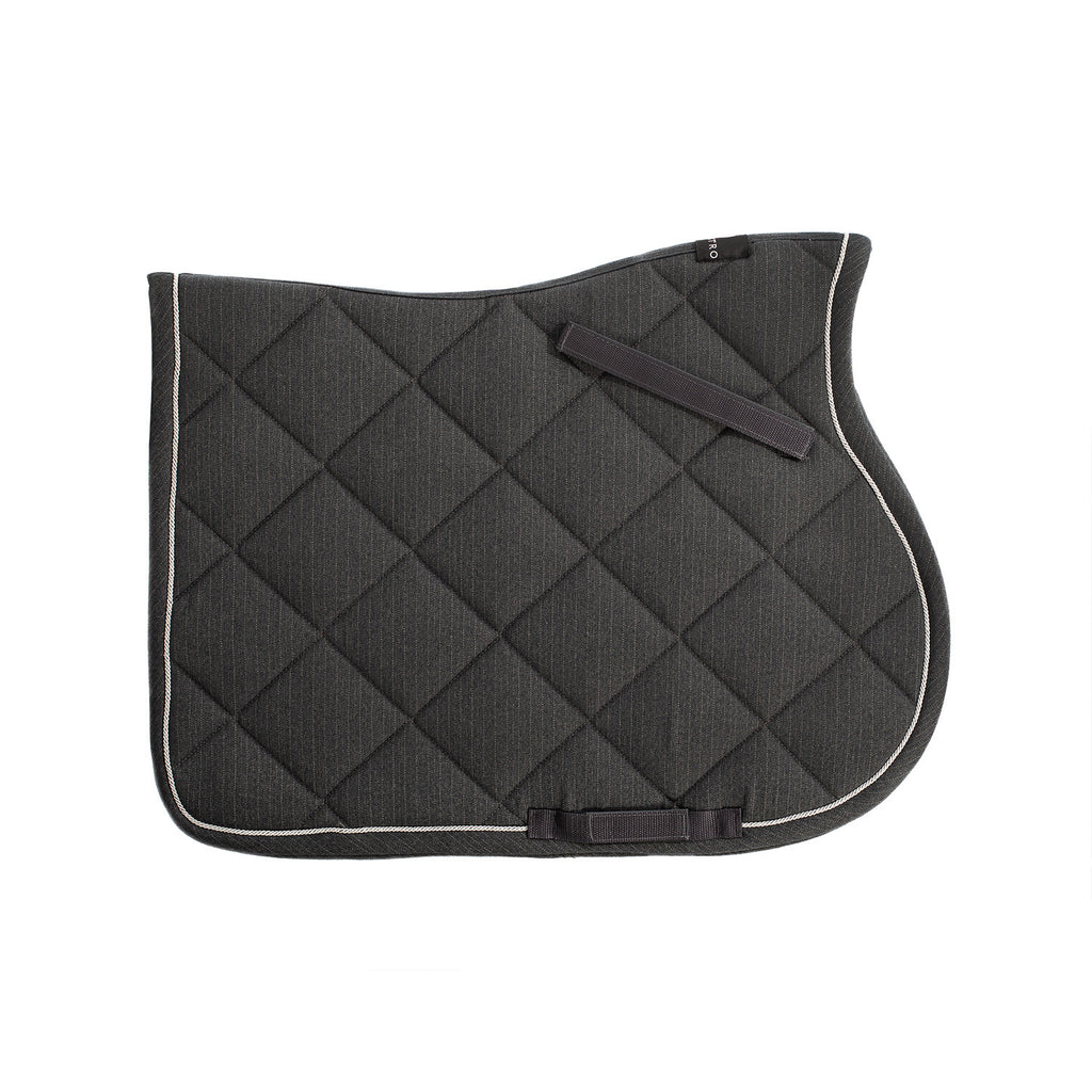 Jumping saddle pad in cotton with trimmings with logo