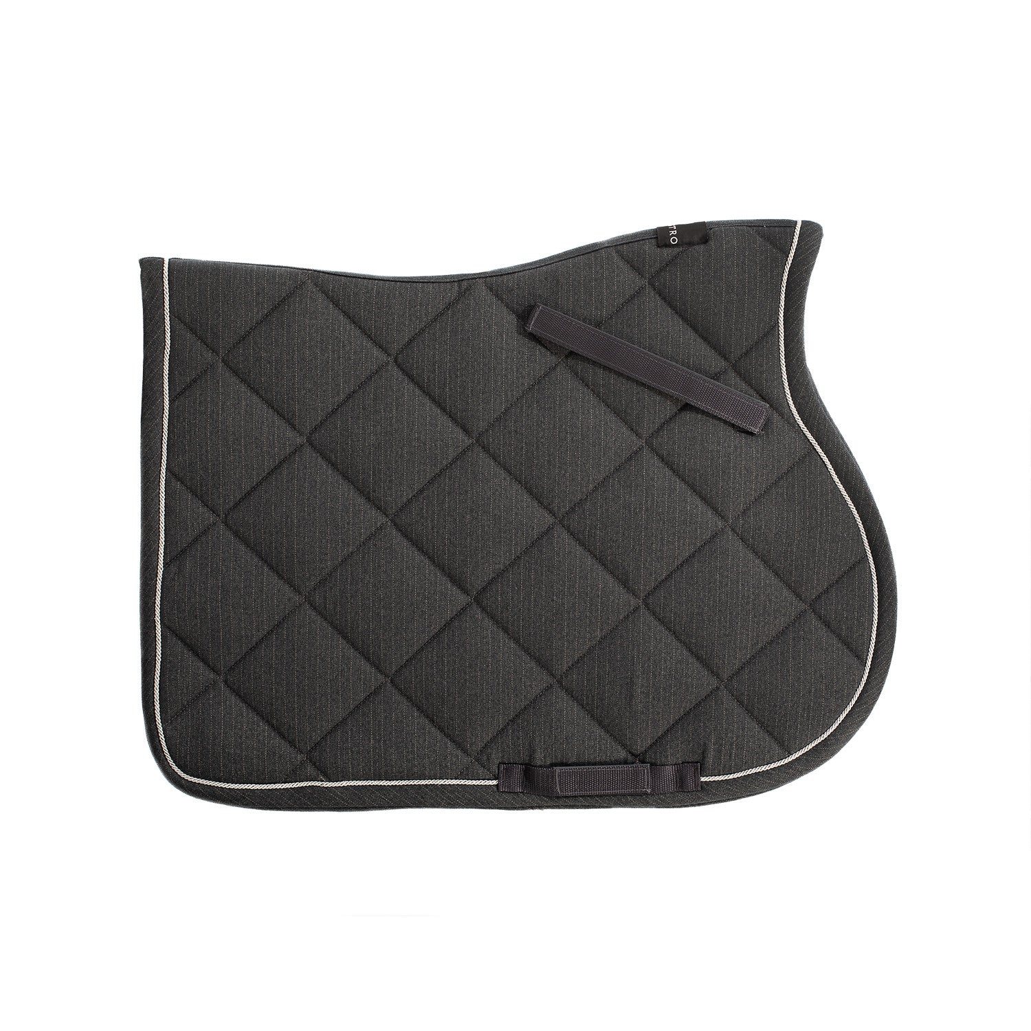 Jumping saddle pad in cotton with trimmings with logo