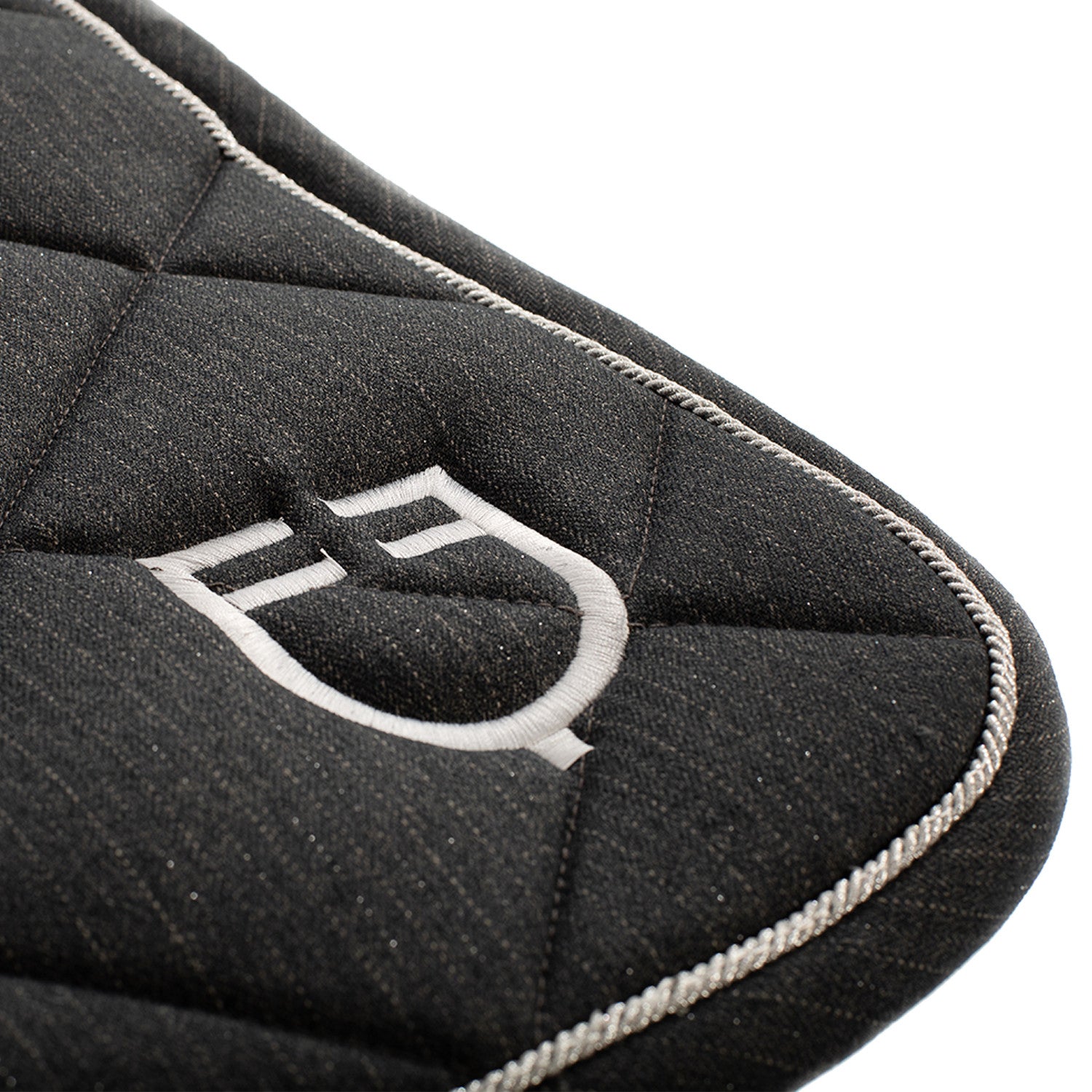 Jumping saddle pad in cotton with trimmings with logo