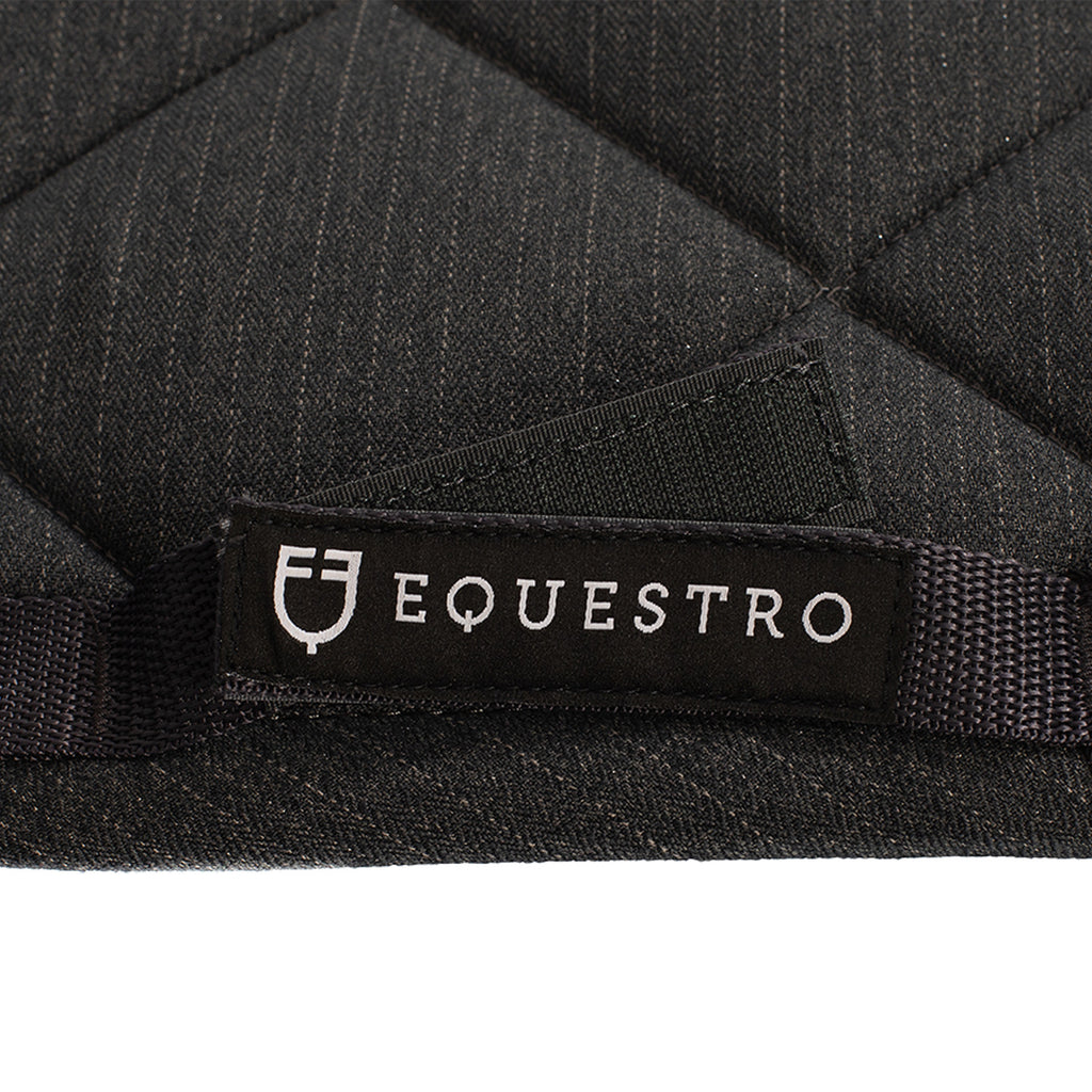 Jumping saddle pad in cotton with trimmings with logo