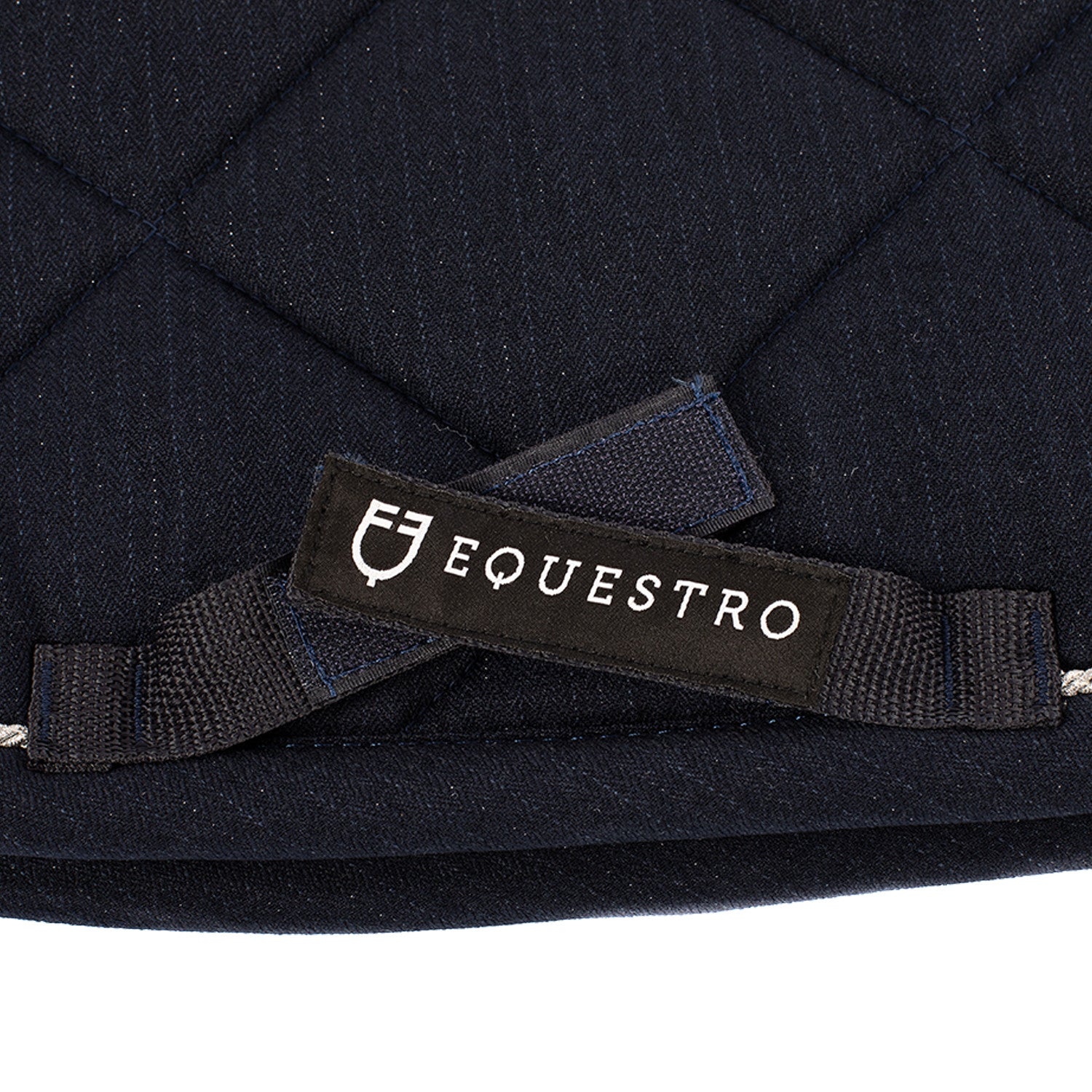 Jumping saddle pad in cotton with trimmings with logo