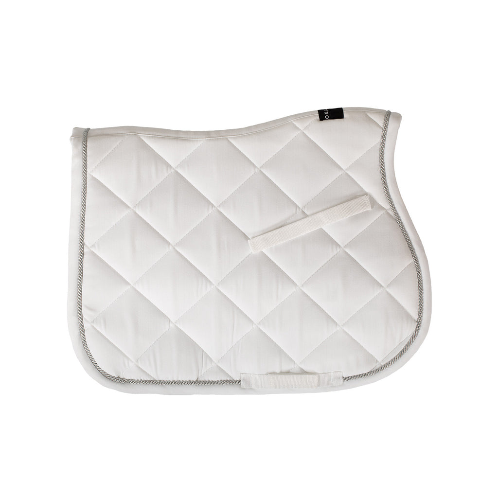 Jumping saddle pad in cotton with trimmings with logo
