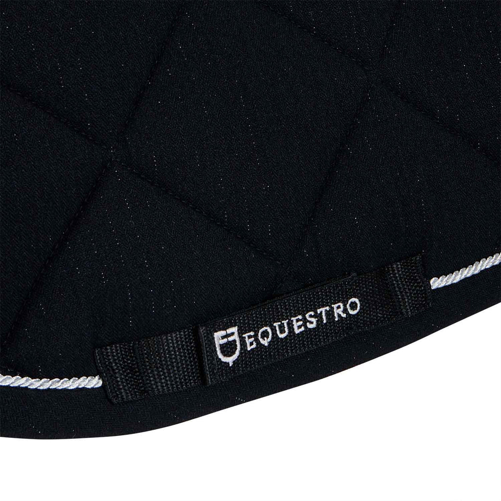 Pony jumping saddle pad in cotton with trimmings