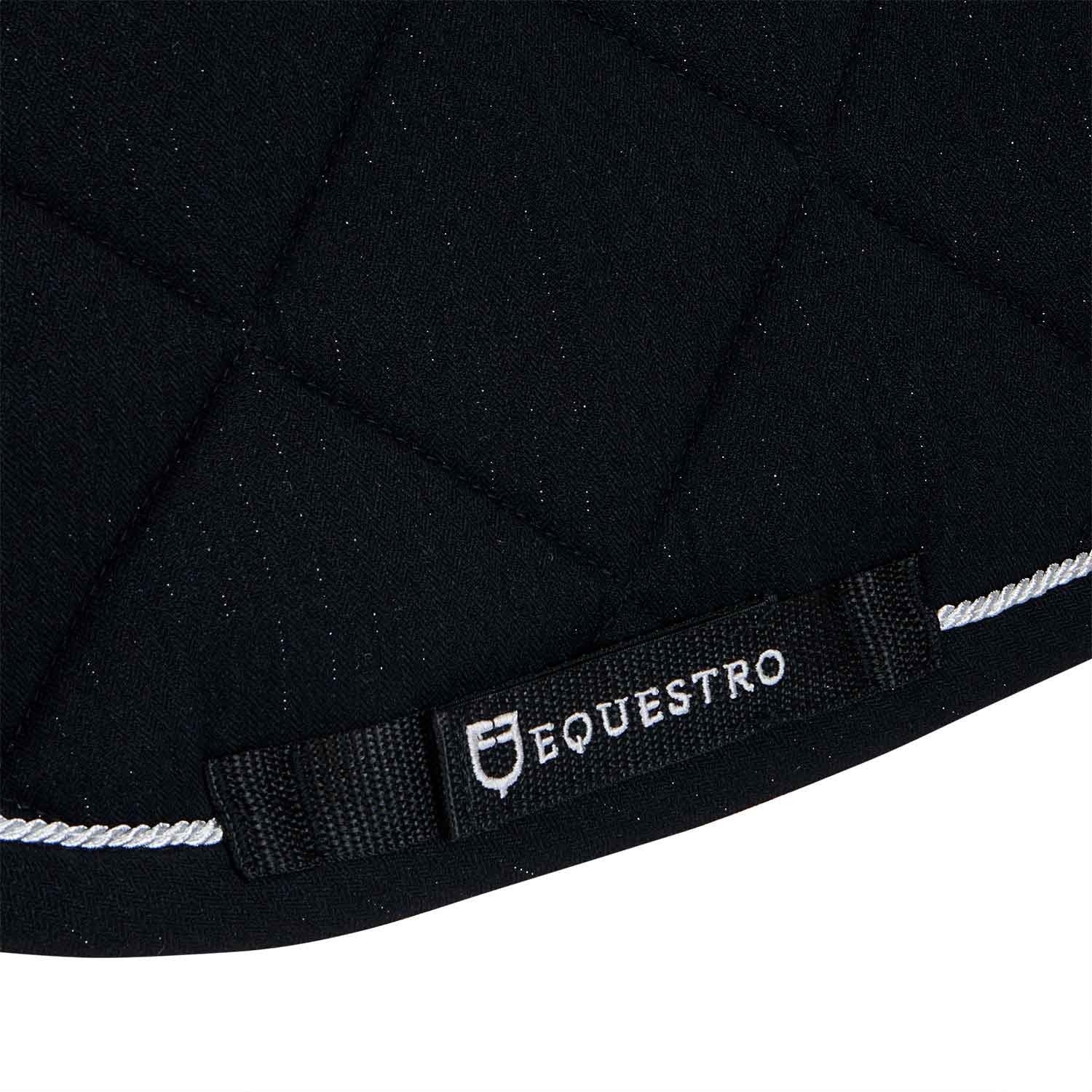 Pony jumping saddle pad in cotton with trimmings