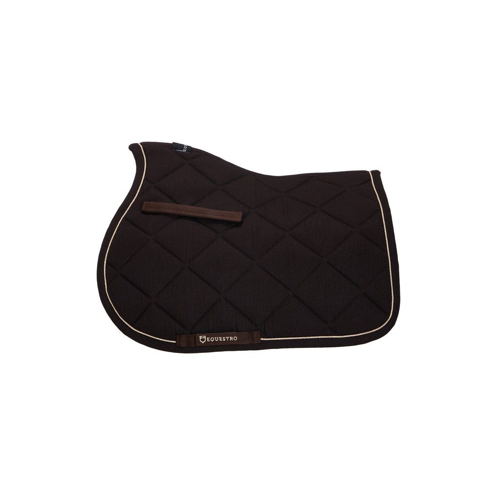 Pony jumping saddle pad in cotton with trimmings
