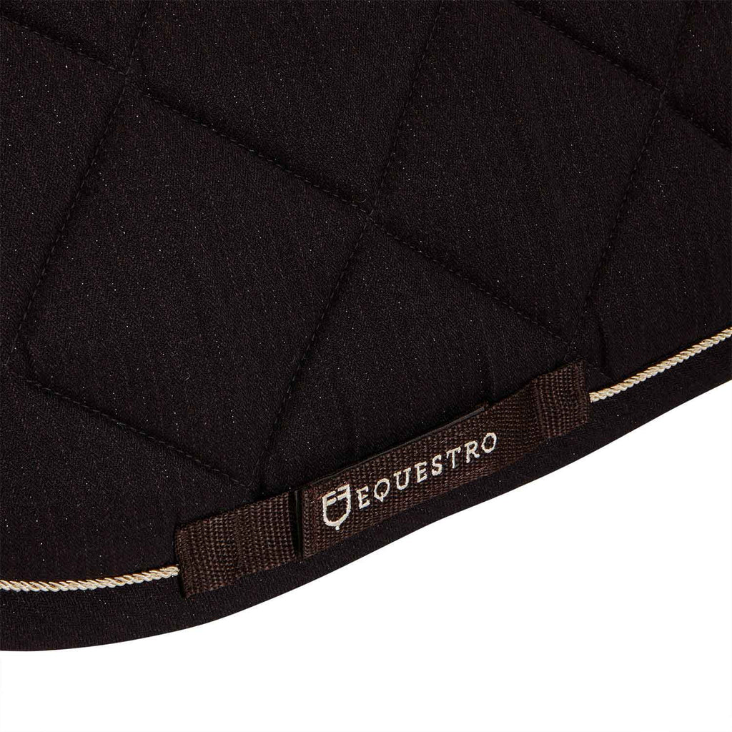 Pony jumping saddle pad in cotton with trimmings