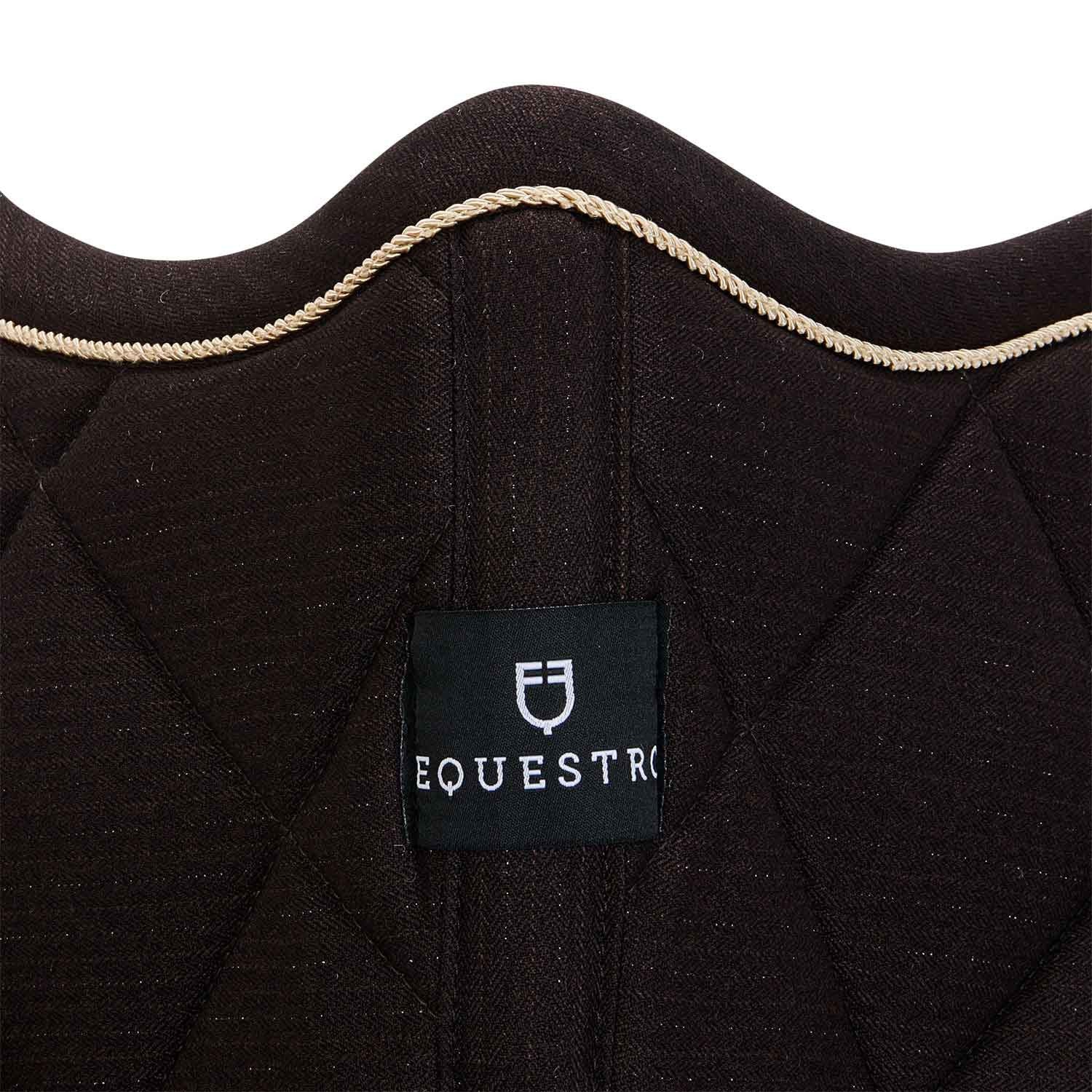 Pony jumping saddle pad in cotton with trimmings