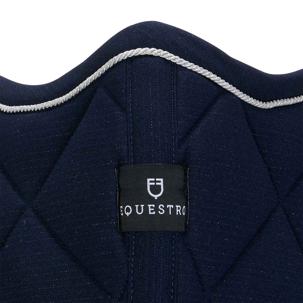 Pony jumping saddle pad in cotton with trimmings