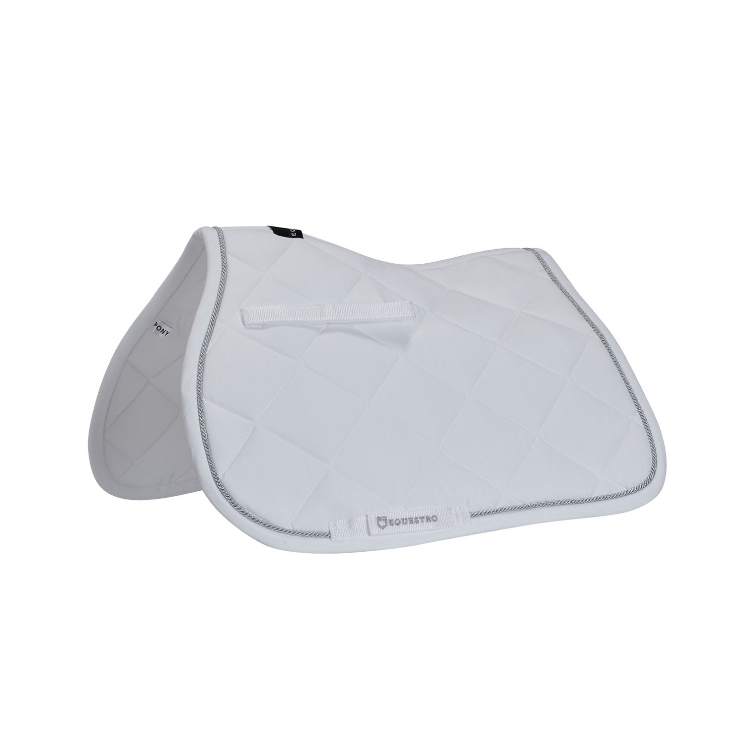 Equestro Pony jumping saddle pad in cotton with trimmings