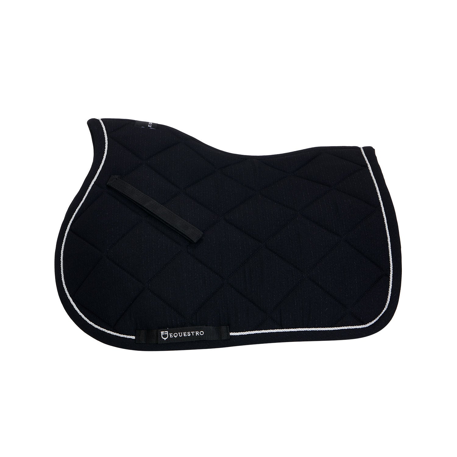 Jumping saddle pad in cotton with trimmings