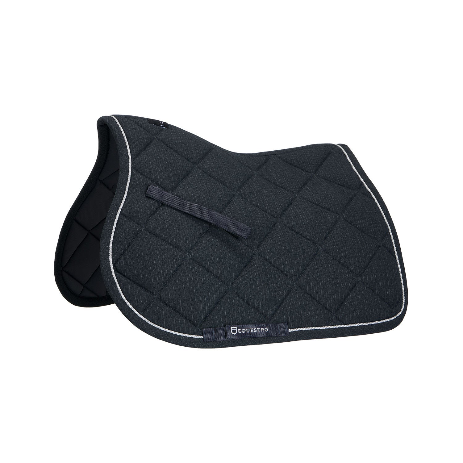 Jumping saddle pad in cotton with trimmings