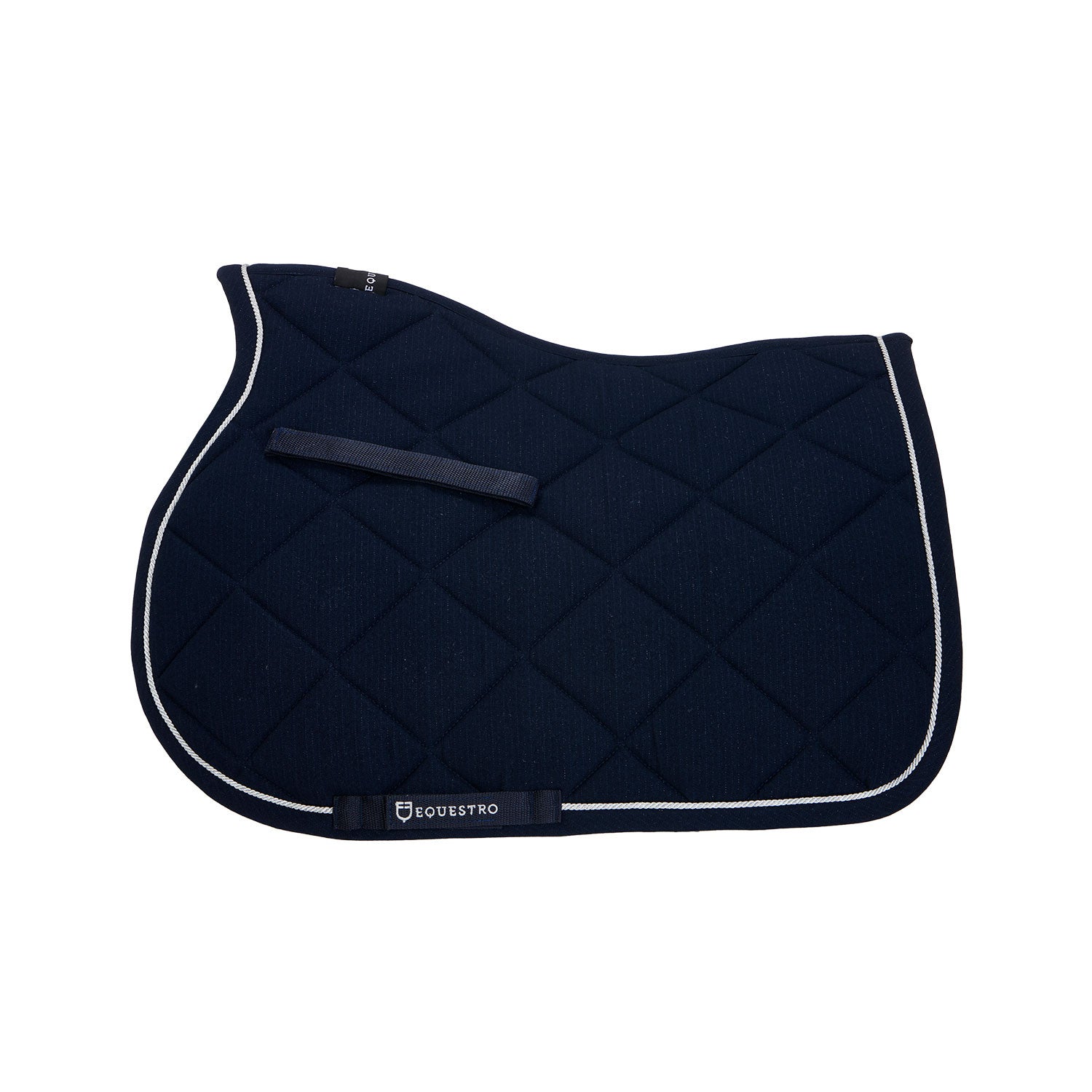 Jumping saddle pad in cotton with trimmings