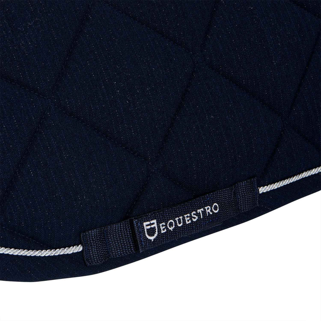 Jumping saddle pad in cotton with trimmings