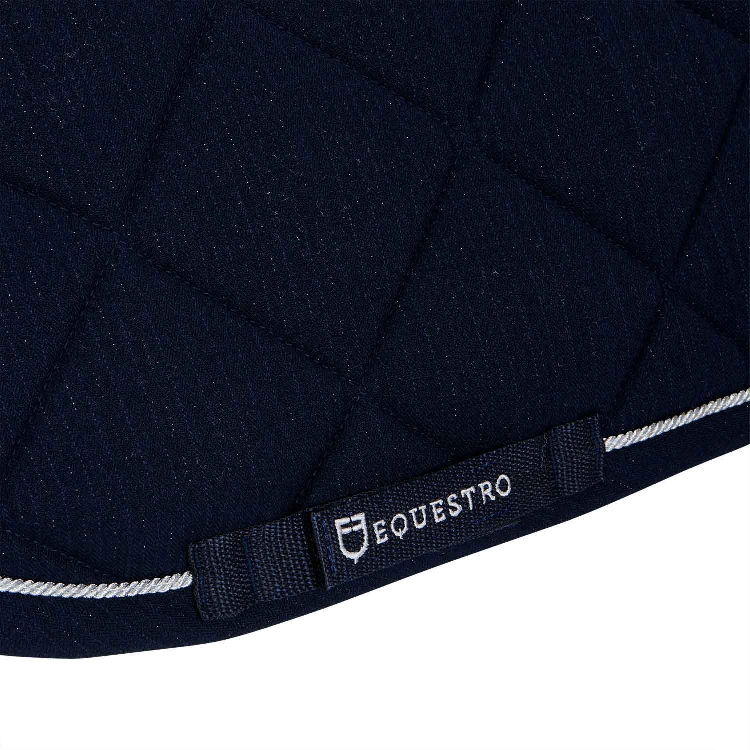 Jumping saddle pad in cotton with trimmings