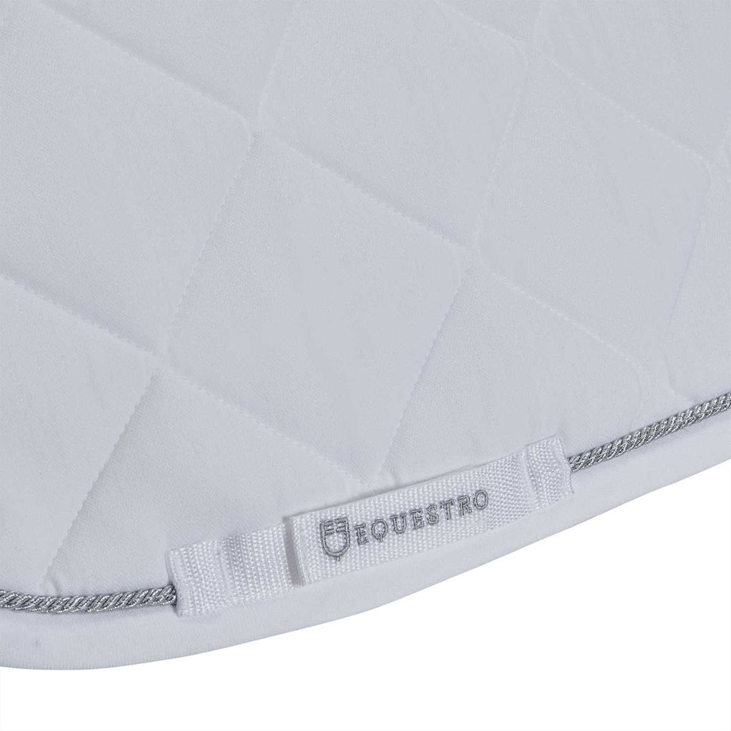 Jumping saddle pad in cotton with trimmings