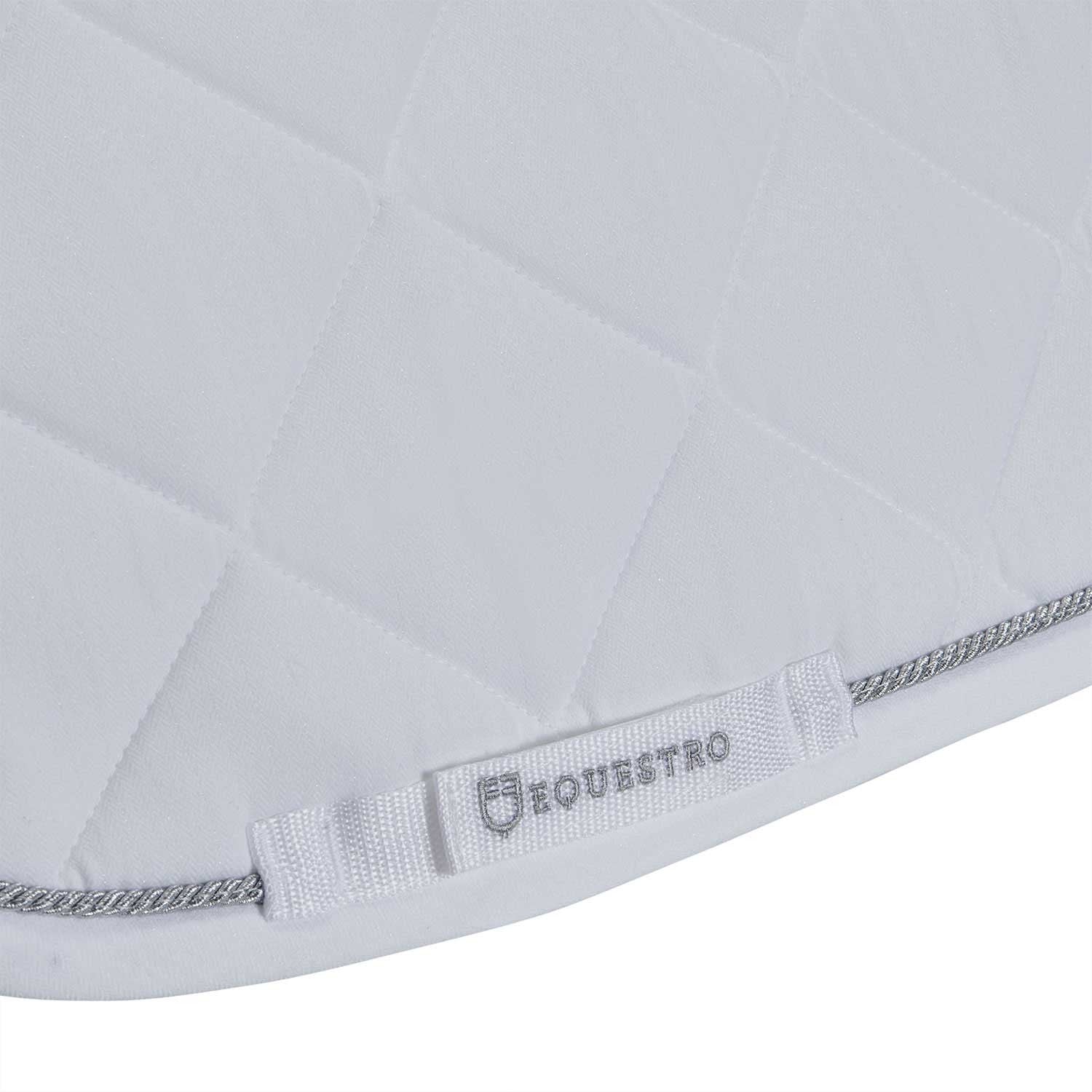 Jumping saddle pad in cotton with trimmings