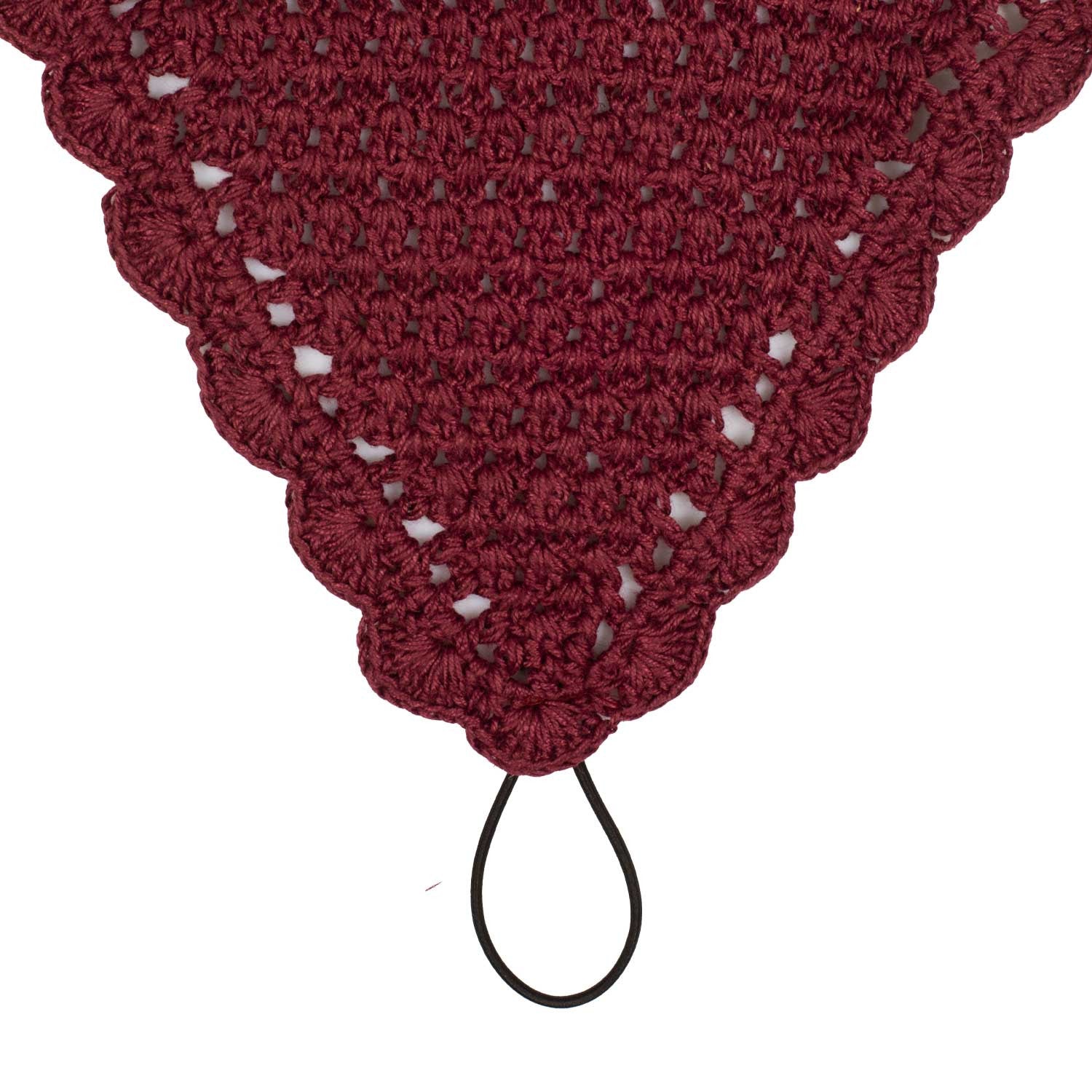 Cotton fly veil with noseband attachment
